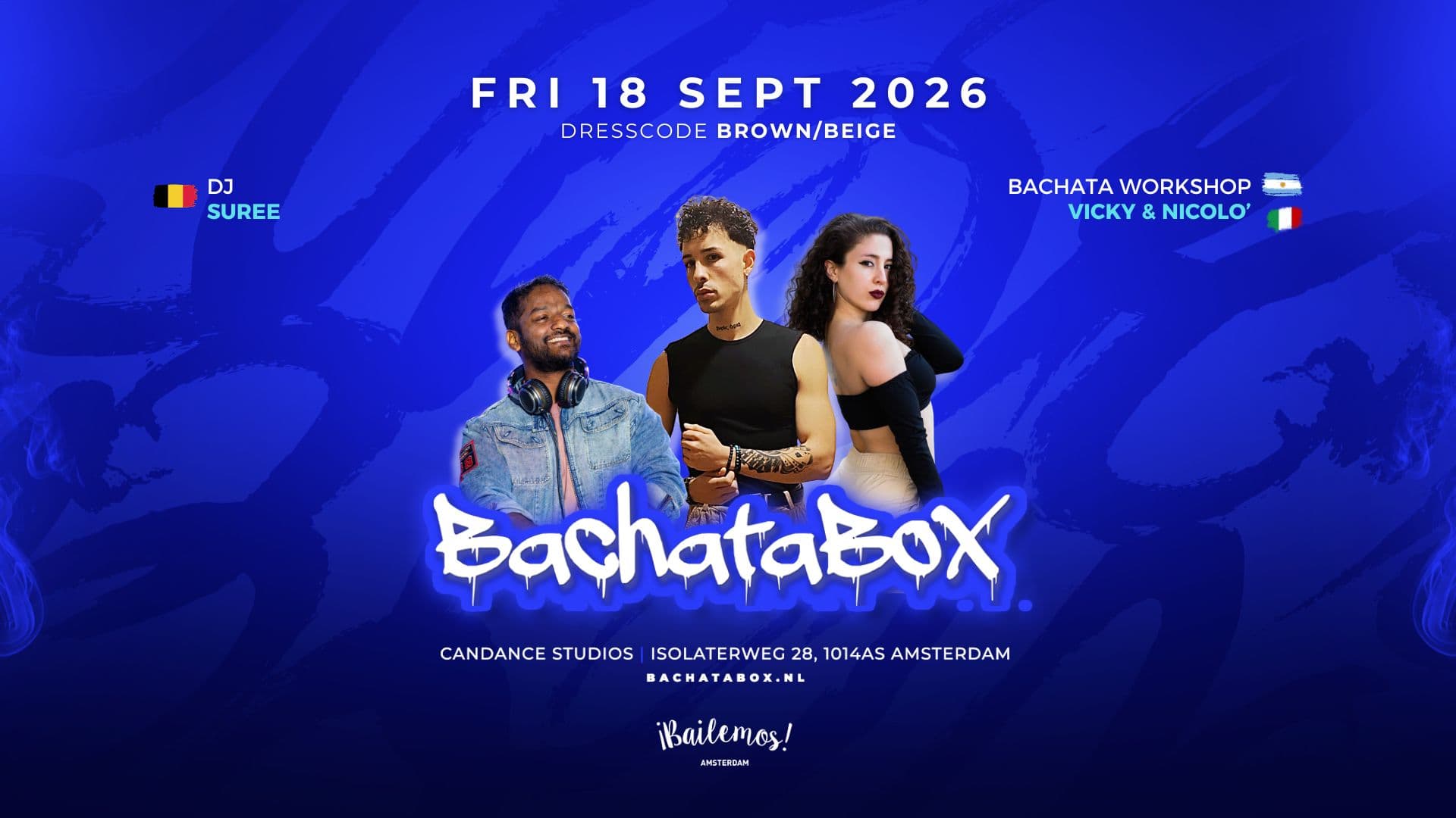 Bachatabox Amsterdam September 18 event poster